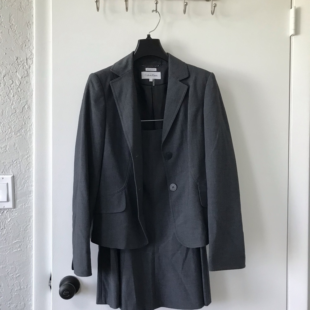 Calvin Klein skirt suit